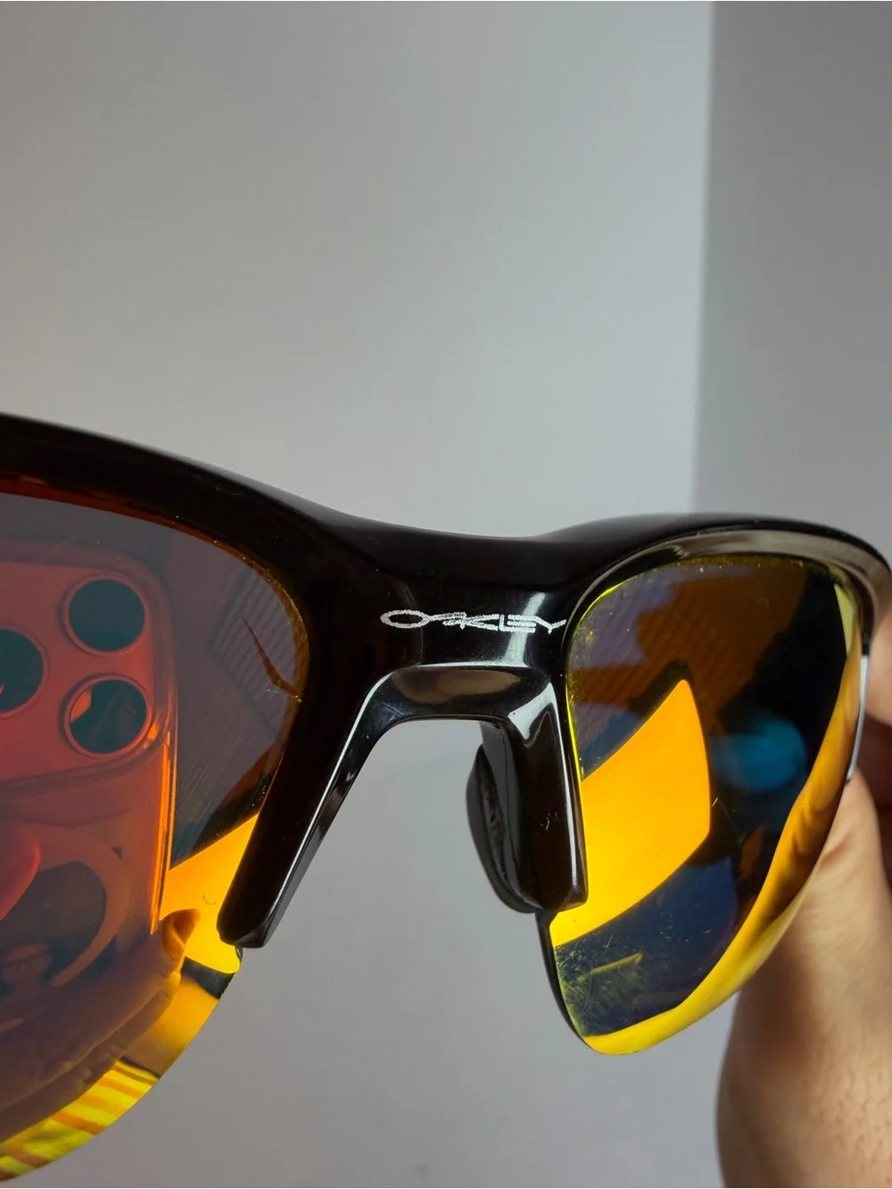 Oakley Flak Beta Black Frame Red Mirrored Lenses Sunglasses Rehab